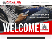 Tablet Screenshot of kingstonrealestateagent.com